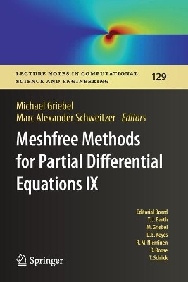 Meshfree Methods for Partial Differential Equations IX by Michael Griebel 9783030151218