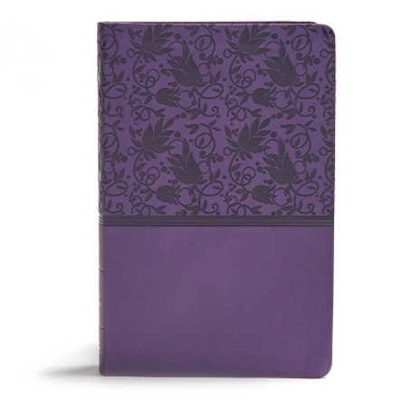 KJV Giant Print Reference Bible, Purple LeatherTouch, Indexed by  9781535954051