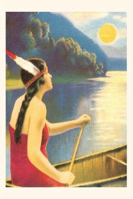 Vintage Journal Indian Maiden Watching Sunset by Found Image Press 9781669504832