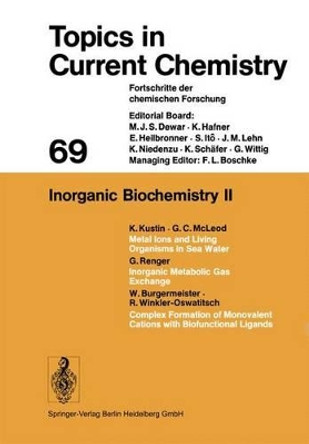 Inorganic Biochemistry II by Kendall N. Houk 9783662154861