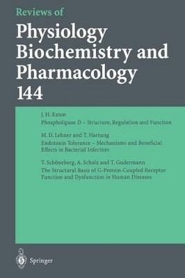 Reviews of Physiology, Biochemistry and Pharmacology by J. H. Exton 9783662310076