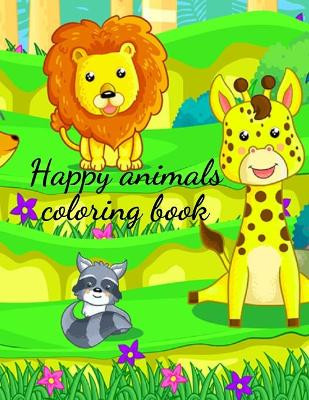 Happy animals coloring book by Cristie Publishing 9781716258497