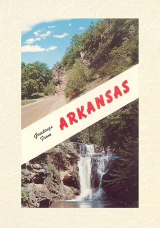 Vintage Lined Notebook Greetings from Arkansas by Found Image Press 9798385400942