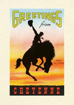 Vintage Lined Notebook Greetings from Cheyenne by Found Image Press 9798385457151