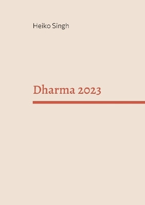 Dharma 2023: Sanskrit Reader by Heiko Singh 9783746092638