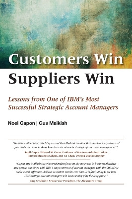 Customers Win, Suppliers Win by Noel Capon 9781737766445
