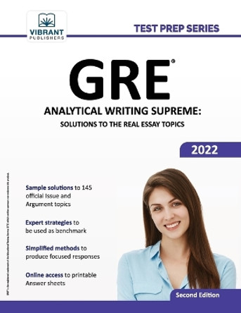 GRE Analytical Writing Supreme: Solutions to the Real Essay Topics by Vibrant Publishers 9781636510538