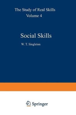 Social Skills by W. T. Singleton 9789401097864