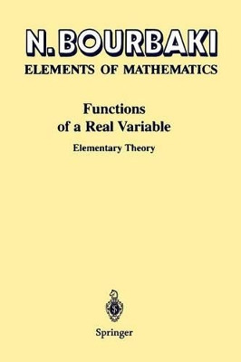 Functions of a Real Variable: Elementary Theory by P. Spain 9783642639326