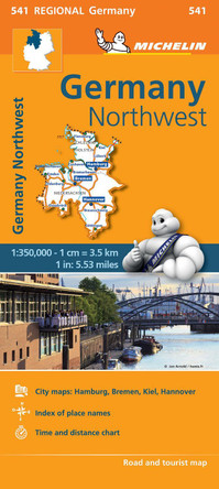 Germany Northwest - Michelin Regional Map 541: Map by  9782067183544