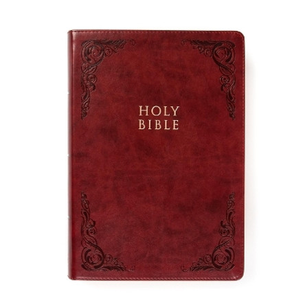 KJV Super Giant Print Reference Bible, Burgundy LeatherTouch by  9781087743097