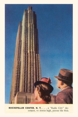 Vintage Journal Tourists Gazing at RCA Building, New York City by Found Image Press 9781669508663