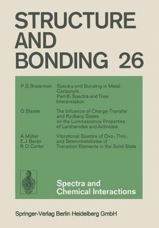 Spectra and Chemical Interactions by Xue Duan 9783662158432