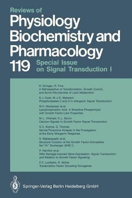 Reviews of Physiology, Biochemistry and Pharmacology by M. P. Blaustein 9783662311523