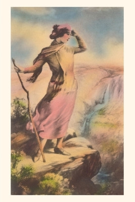 Vintage Journal Woman on Cliff Edge by Found Image Press 9781669507949