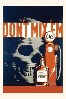 Vintage Journal Don't Mix Gas and Whiskey by Found Image Press 9781669506942