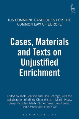 Ius Commune Casebooks for the Common Law of Europe: 3 by Sir Jack Beatson 9781841131269