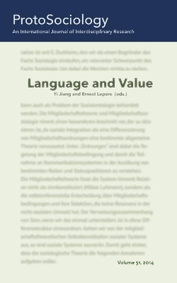 Language and Value by Yi Jiang 9783738622478