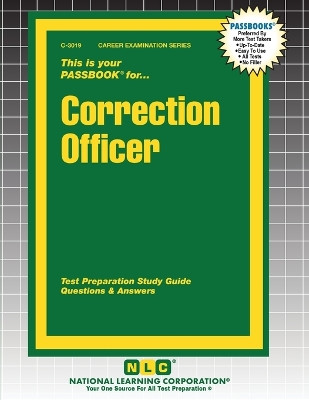 Correction Officer by Passbooks 9781799330196