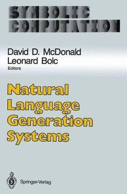 Natural Language Generation Systems by David D. McDonald 9781461283744