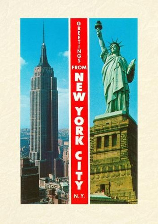 Vintage Lined Notebook Famous Sights, Greetings from New York City by Found Image Press 9798385439751