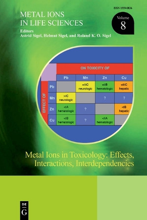 Metal Ions in Toxicology: Effects, Interactions, Interdependencies by Helmut Sigel 9783110442816