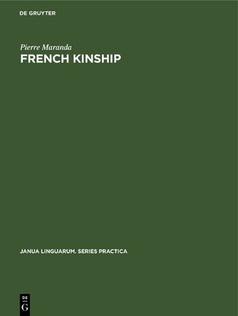 French Kinship by Pierre Maranda 9783112415658