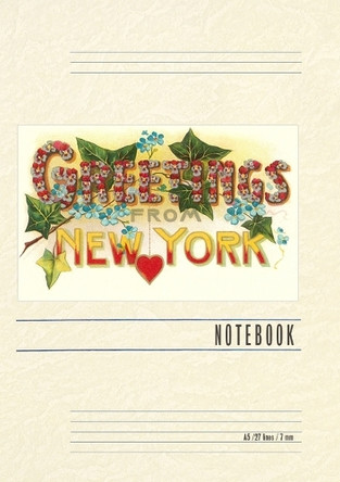 Vintage Lined Notebook Greetings from New York by Found Image Press 9798385439089