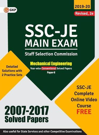 Ssc 2020: Junior Engineer - Mechanical Engineering Paper II - Conventional Solved Papers (2007-2017) by Gkp 9789389310948