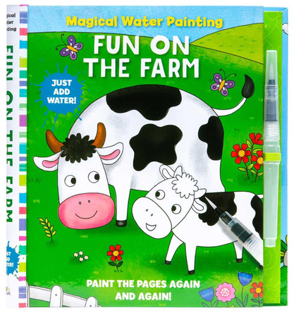 Magical Water Painting: Fun on the Farm: (Art Activity Book, Books for Family Travel, Kids' Coloring Books, Magic Color and Fade) by Insight Kids 9781647227302