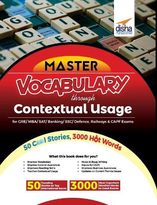 Mastering VOCABULARY through Contextual Usage for GRE, MBA, SAT, Banking, SSC, Defence, Railways & CAPF Exams 3rd Edition by Disha Experts 9789355641045