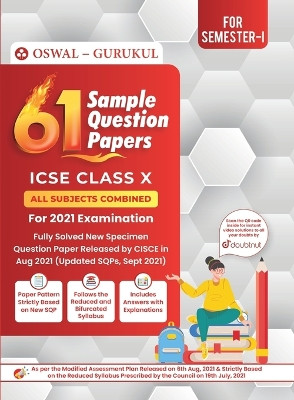 61 Sample Question Papers: ICSE Class 10 for 2022 Examination by Oswal 9789391184322