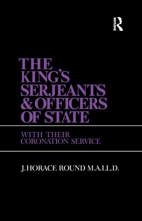 King S Sergeants and Officers Cb: Kings & Sergeants by  9781138974029