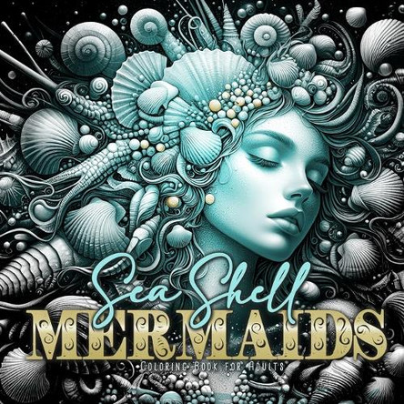 Sea Shell Mermaids Coloring Book for Adults: Mermaid Coloring Book for Adults Grayscale Ocean Coloring Book Summer by Monsoon Publishing 9781965017296