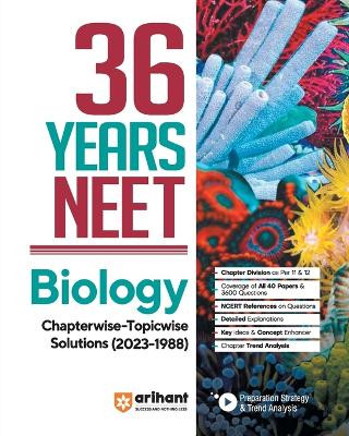 36 Years' Chapterwise Topicwise Solutions NEET Biology 1988-2023 by Jorani Debbarma 9789358890518