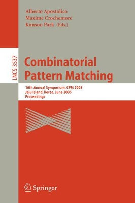 Combinatorial Pattern Matching: 4th Annual Symposium, CPM 93, Padova, Italy, June 2-4, 1993. Proceedings by Alberto Apostolico 9783540567646