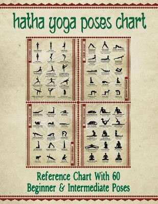Hatha Yoga Poses Chart: 60 Common Yoga Poses and Their Names - A Reference Guide to Yoga Asanas (Postures) -- 8.5 x 11" Full-Color 4-Panel Pamphlet by The Mindful Word 9781988245638