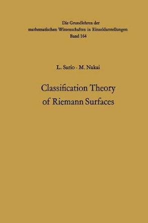 Classification Theory of Riemann Surfaces by Leo Sario 9783642482717