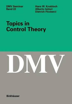 Topics in Control Theory by H. W. Knobloch 9783764329532