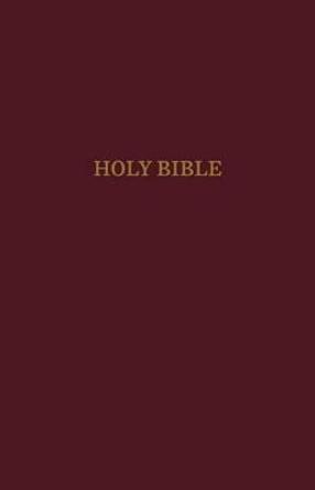 KJV, Pew Bible, Hardcover, Burgundy, Red Letter Edition, Comfort Print: Holy Bible, King James Version by Zondervan