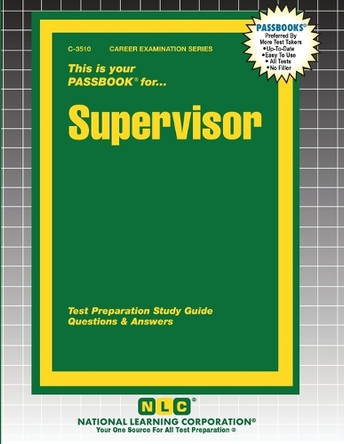Supervisor by Passbooks 9781799335108