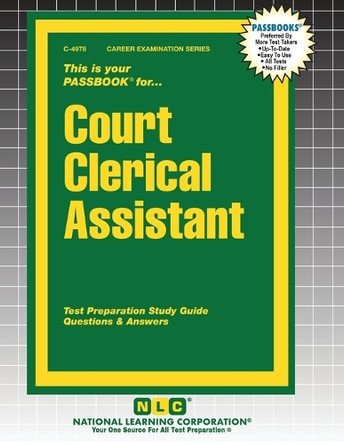 Court Clerical Assistant by Passbooks 9781799349785