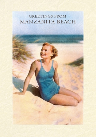 Vintage Lined Notebook Greetings from Manzanita Beach by Found Image Press 9798385443512