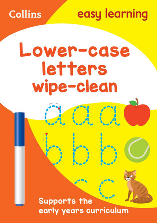 Lower Case Letters Age 3-5 Wipe Clean Activity Book (Collins Easy Learning Preschool) by Collins Easy Learning