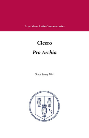 Pro Archia by Cicero 9780929524382