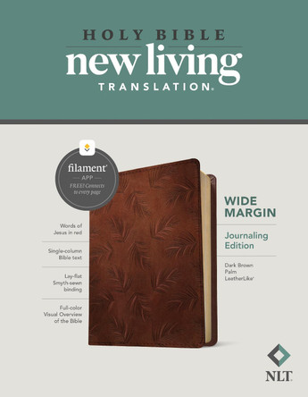 NLT Wide Margin Bible, Filament Enabled Edition, Brown by  9781496458971