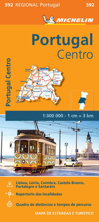 Portugal Centro - Michelin Regional Map 592: Map by  9782067184756