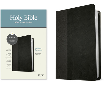 KJV Thinline Reference Bible, Filament Edition, Black 9781496460479