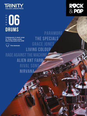 Trinity College London Rock & Pop 2018 Drums Grade 6 by  9780857366443