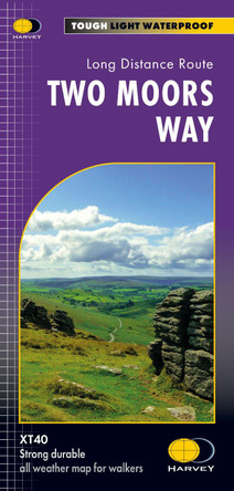 Two Moors Way: Trail map by  9781851376469